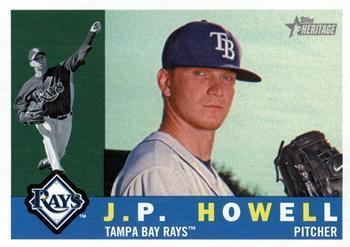 #587 J.P. Howell - Tampa Bay Rays - 2009 Topps Heritage Baseball