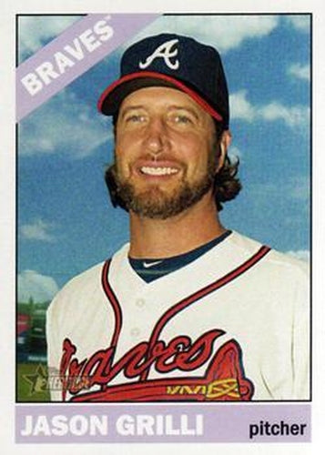 #587 Jason Grilli - Atlanta Braves - 2015 Topps Heritage Baseball