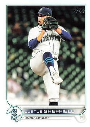 #587 Justus Sheffield - Seattle Mariners - 2022 Topps Baseball