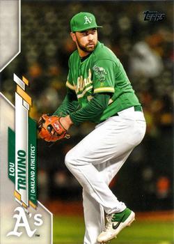 #587 Lou Trivino - Oakland Athletics - 2020 Topps Baseball