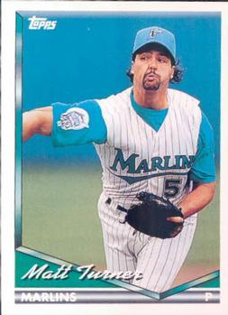 #587 Matt Turner - Florida Marlins - 1994 Topps Baseball