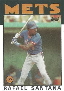 #587 Rafael Santana - New York Mets - 1986 Topps Baseball