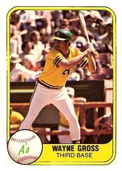 #587 Wayne Gross - Oakland Athletics - 1981 Fleer Baseball