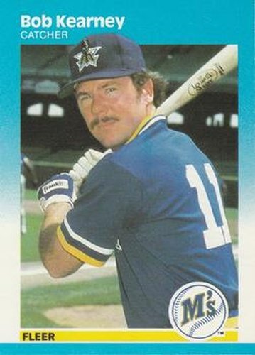 #587 Bob Kearney - Seattle Mariners - 1987 Fleer Baseball