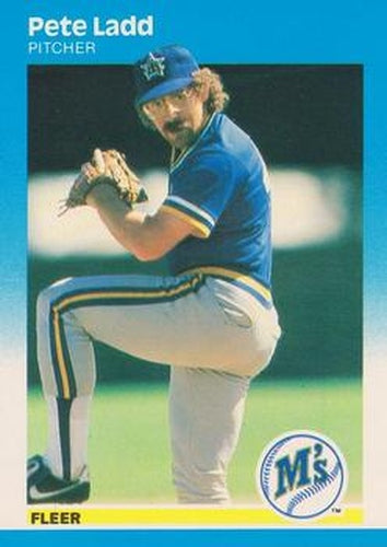 #588 Pete Ladd - Seattle Mariners - 1987 Fleer Baseball