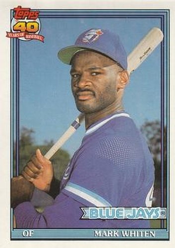 #588 Mark Whiten - Toronto Blue Jays - 1991 O-Pee-Chee Baseball