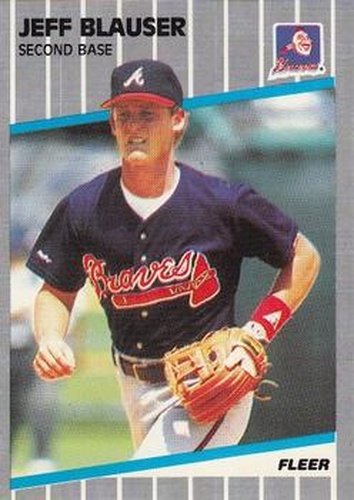 #588 Jeff Blauser - Atlanta Braves - 1989 Fleer Baseball