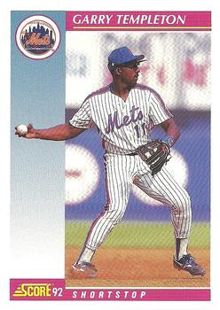 #588 Garry Templeton - New York Mets - 1992 Score Baseball