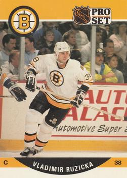 #588 Vladimir Ruzicka - Boston Bruins - 1990-91 Pro Set Hockey