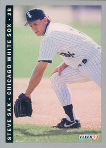 #588 Steve Sax - Chicago White Sox - 1993 Fleer Baseball