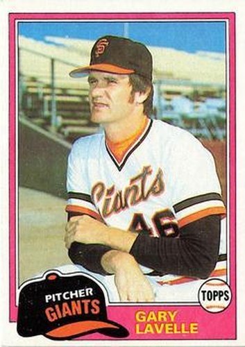 #588 Gary Lavelle - San Francisco Giants - 1981 Topps Baseball
