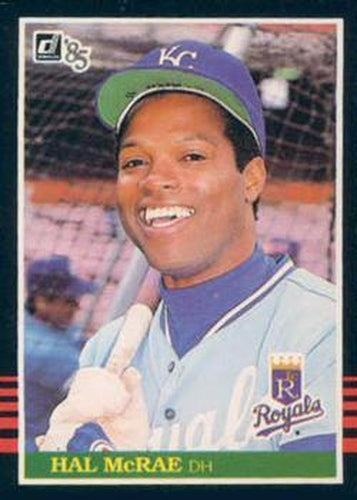 #588 Hal McRae - Kansas City Royals - 1985 Donruss Baseball