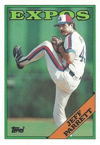 #588 Jeff Parrett - Montreal Expos - 1988 Topps Baseball