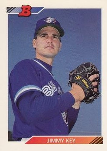 #588 Jimmy Key - Toronto Blue Jays - 1992 Bowman Baseball