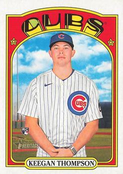 #588 Keegan Thompson - Chicago Cubs - 2021 Topps Heritage Baseball