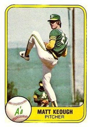 #588 Matt Keough - Oakland Athletics - 1981 Fleer Baseball