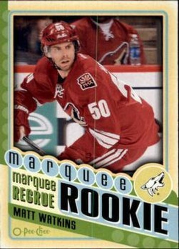 #588 Matt Watkins - Phoenix Coyotes - 2012-13 O-Pee-Chee Hockey