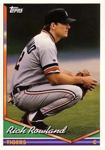 #588 Rich Rowland - Detroit Tigers - 1994 Topps Baseball