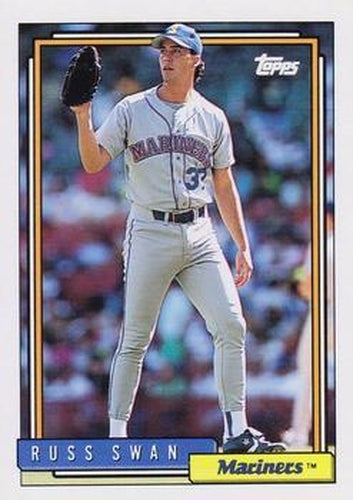 #588 Russ Swan - Seattle Mariners - 1992 Topps Baseball