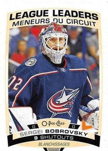 #588 Sergei Bobrovsky - Columbus Blue Jackets - 2019-20 O-Pee-Chee Hockey