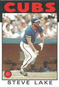 #588 Steve Lake - Chicago Cubs - 1986 Topps Baseball