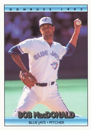 #588 Bob MacDonald - Toronto Blue Jays - 1992 Donruss Baseball