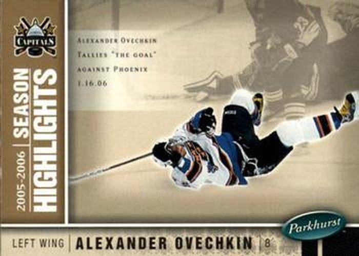 #588 Alexander Ovechkin - Washington Capitals - 2005-06 Parkhurst Hockey