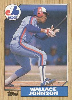 #588 Wallace Johnson - Montreal Expos - 1987 Topps Baseball