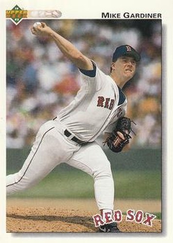 #588 Mike Gardiner - Boston Red Sox - 1992 Upper Deck Baseball