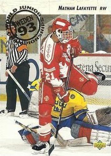 #588 Nathan Lafayette - Canada - 1992-93 Upper Deck Hockey