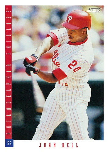 #588 Juan Bell - Philadelphia Phillies - 1993 Score Baseball