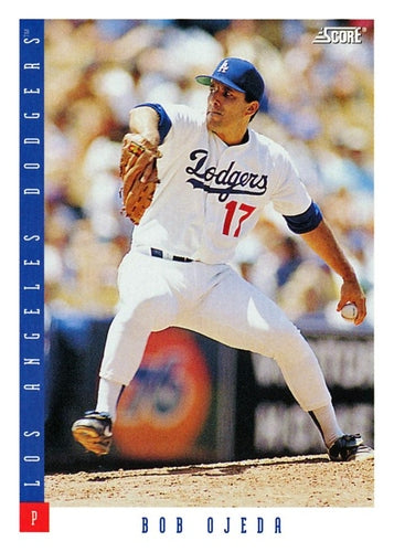 #589 Bob Ojeda - Los Angeles Dodgers - 1993 Score Baseball