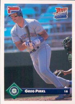 #589 Greg Pirkl - Seattle Mariners - 1993 Donruss Baseball