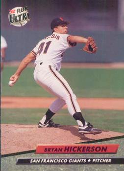 #589 Bryan Hickerson - San Francisco Giants - 1992 Ultra Baseball