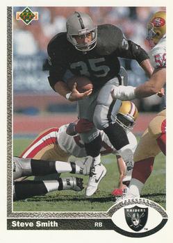 #589 Steve Smith - Los Angeles Raiders - 1991 Upper Deck Football