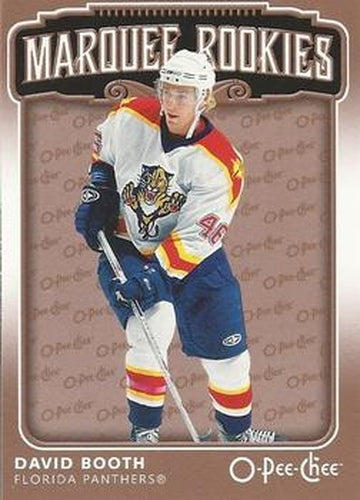 #589 David Booth - Florida Panthers - 2006-07 O-Pee-Chee Hockey