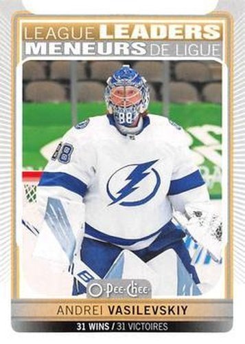 #589 Andrei Vasilevskiy - Tampa Bay Lightning - 2021-22 O-Pee-Chee Hockey