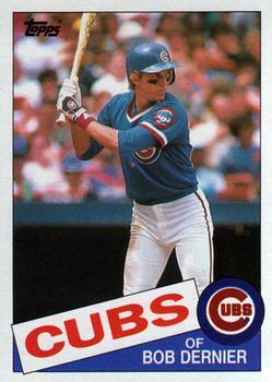 #589 Bob Dernier - Chicago Cubs - 1985 Topps Baseball