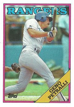 #589 Geno Petralli - Texas Rangers - 1988 Topps Baseball