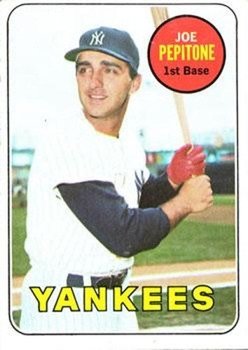 #589 Joe Pepitone - New York Yankees - 1969 Topps Baseball