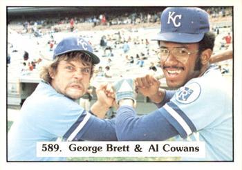 #589 George Brett / Al Cowens - Kansas City Royals - 1976 SSPC Baseball