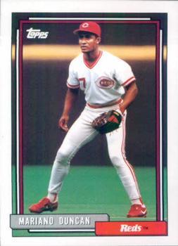 #589 Mariano Duncan - Cincinnati Reds - 1992 Topps Baseball