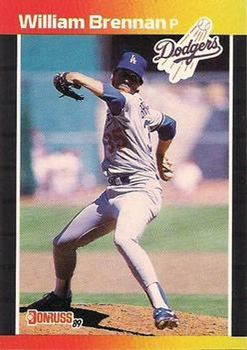 #589 William Brennan - Los Angeles Dodgers - 1989 Donruss Baseball