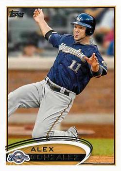 #589 Alex Gonzalez - Milwaukee Brewers - 2012 Topps Baseball