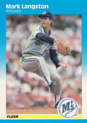 #589 Mark Langston - Seattle Mariners - 1987 Fleer Baseball