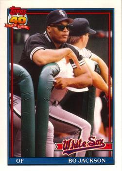 #58T Bo Jackson - Chicago White Sox - 1991 Topps Traded Baseball