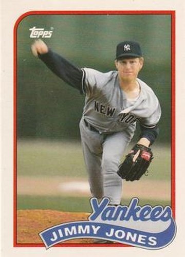 #58T Jimmy Jones - New York Yankees - 1989 Topps Traded Baseball