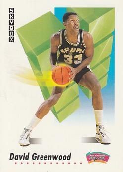 #258 David Greenwood - San Antonio Spurs - 1991-92 SkyBox Basketball