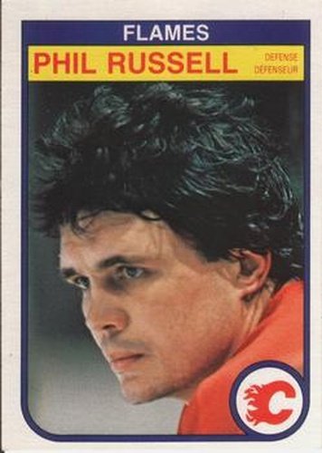 #58 Phil Russell - Calgary Flames - 1982-83 O-Pee-Chee Hockey