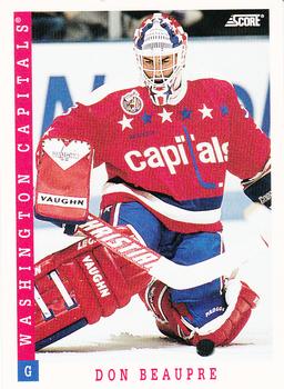 #58 Don Beaupre - Washington Capitals - 1993-94 Score Canadian Hockey
